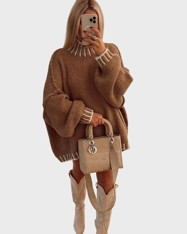 Lora™ - Paris Oversized плетен пуловер