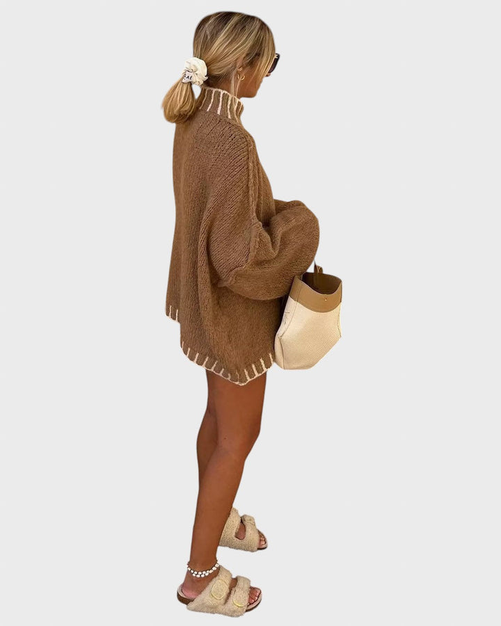 Lora™ - Paris Oversized плетен пуловер