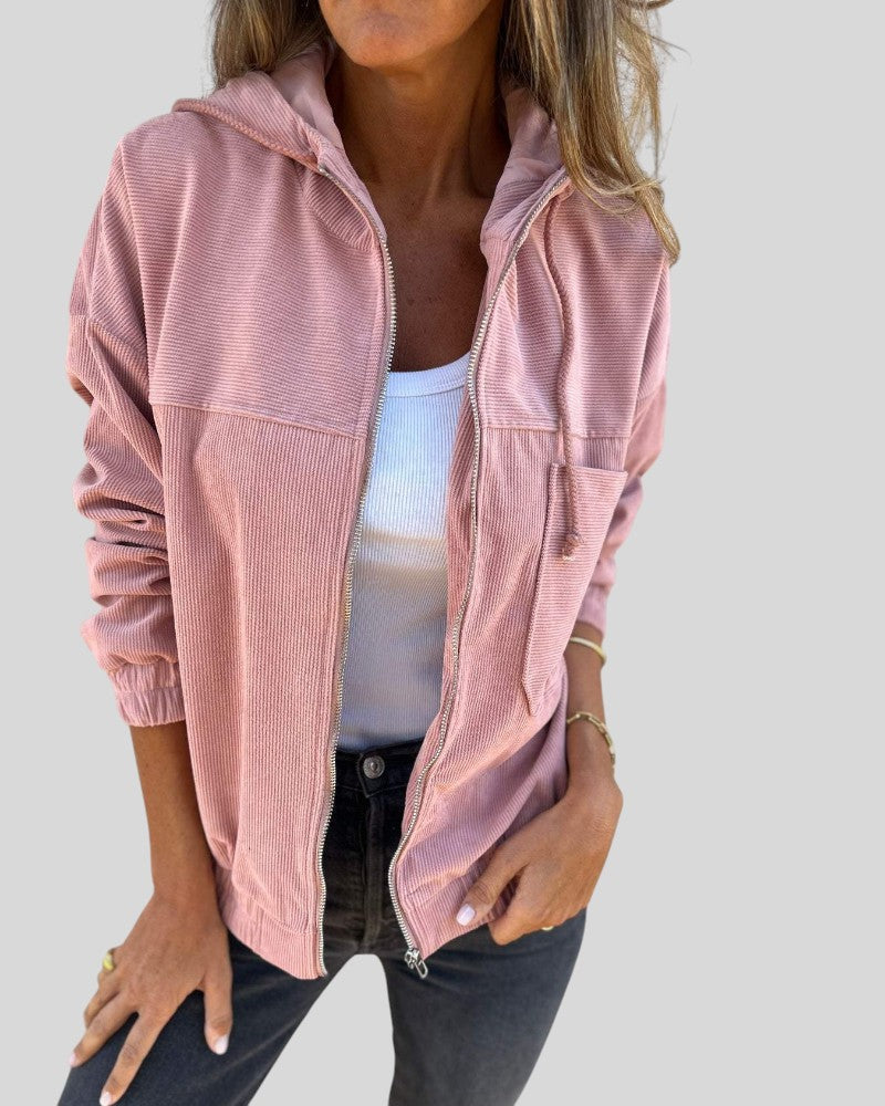 Ognyana™ - Кадифено палто с цип