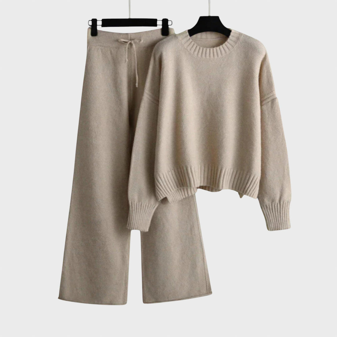 Tereza™ - Елегантен плетен комплект от две части