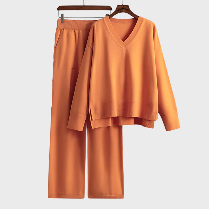 Zdravka™ - Комплект от две части с V-образно деколте