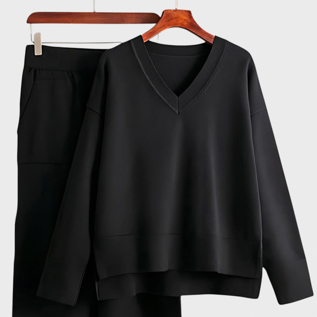 Zdravka™ - Комплект от две части с V-образно деколте