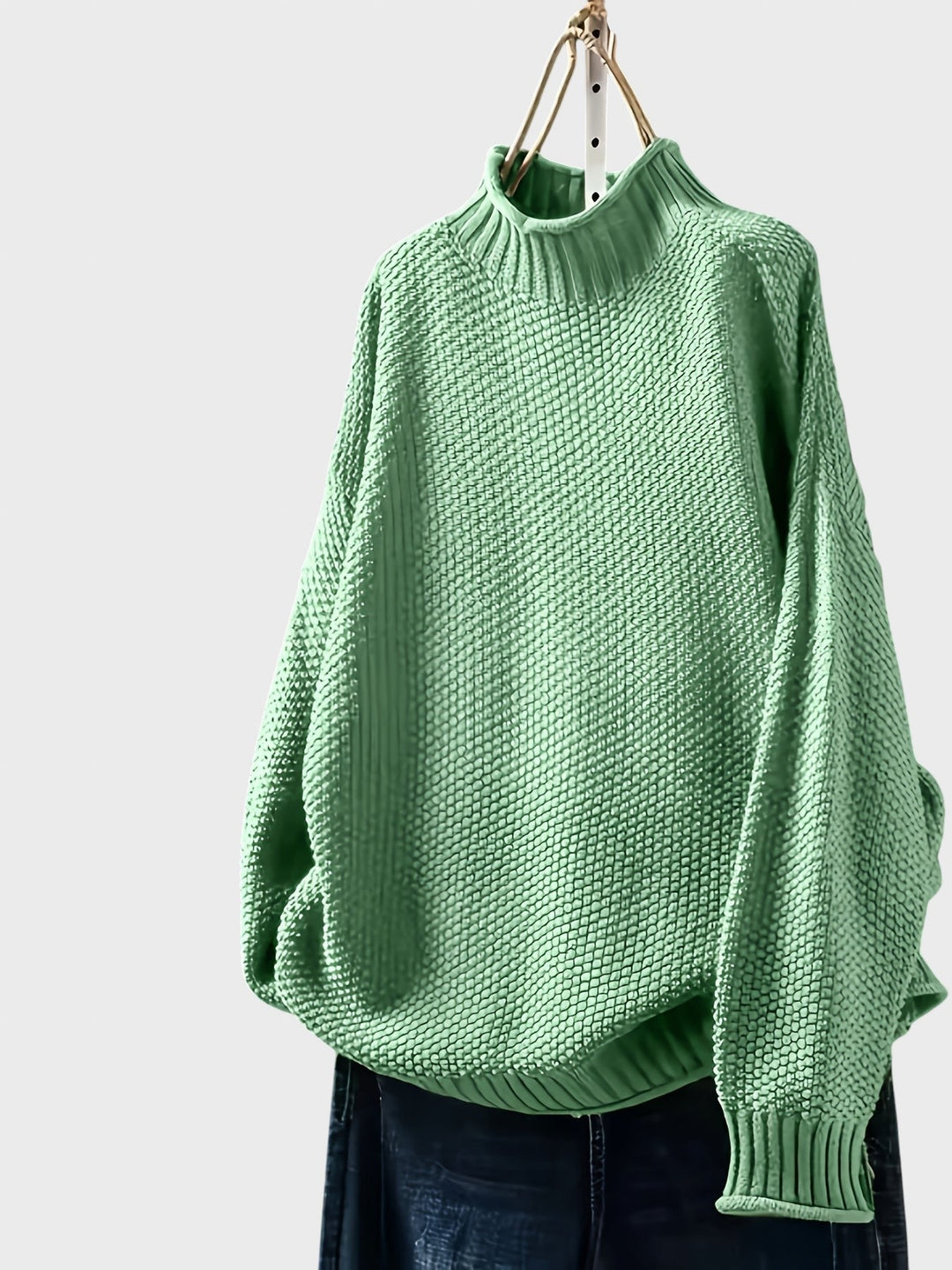 Dragomira™ - Голям пуловер с висока яка