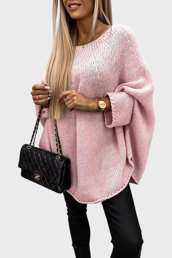 Emilia™ - Дълъг плетен пуловер