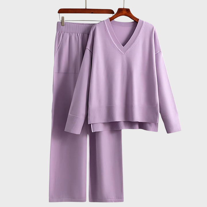 Zdravka™ - Комплект от две части с V-образно деколте