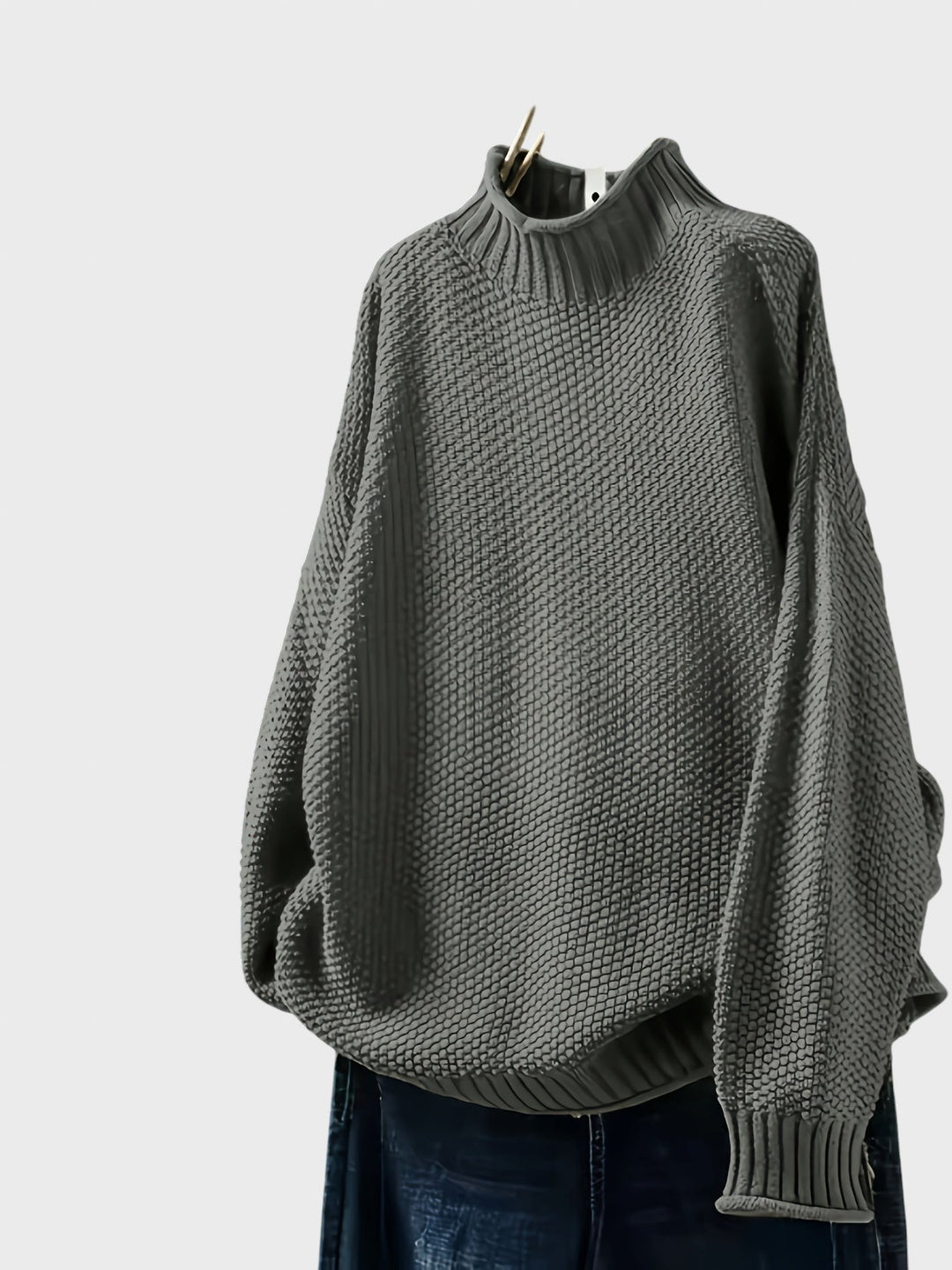 Dragomira™ - Голям пуловер с висока яка