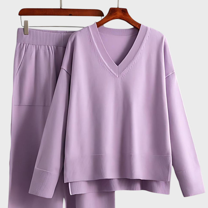 Zdravka™ - Комплект от две части с V-образно деколте