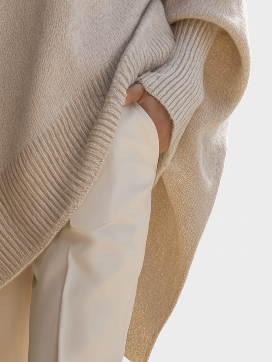 Bilyana™ - Оувърсайз пуловер с пончо