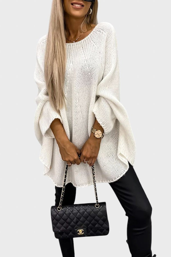 Emilia™ - Дълъг плетен пуловер