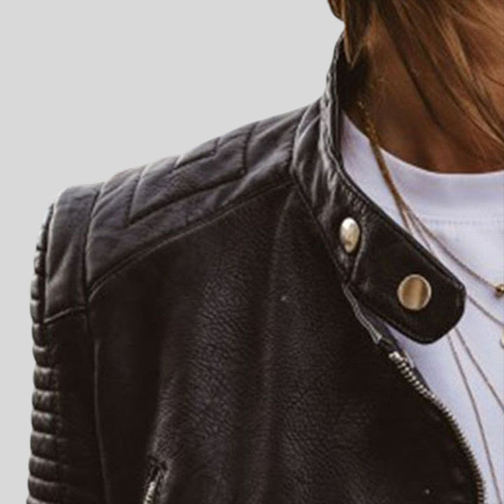 Mihaila™ - Елегантно кожено палто