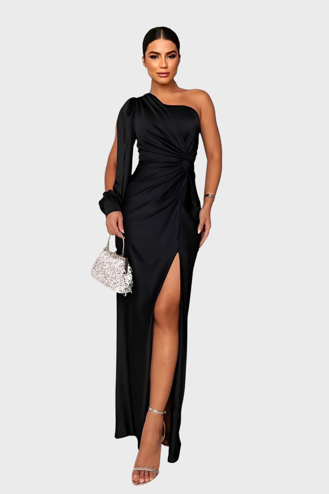 Mariela™ - Елегантна сатенена рокля