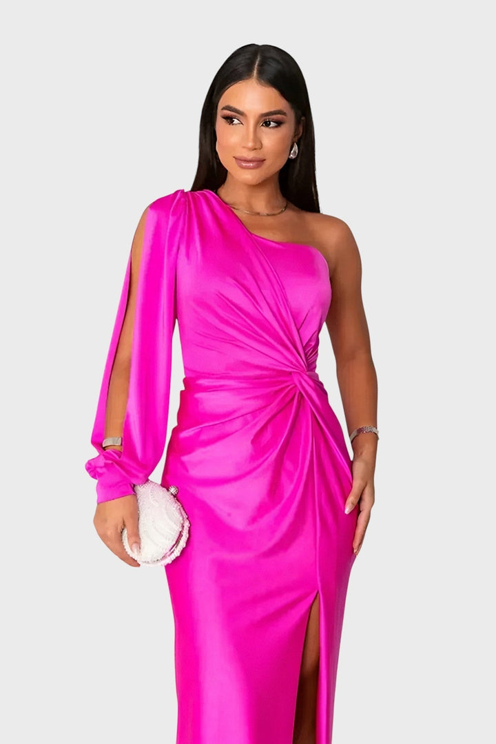 Mariela™ - Елегантна сатенена рокля