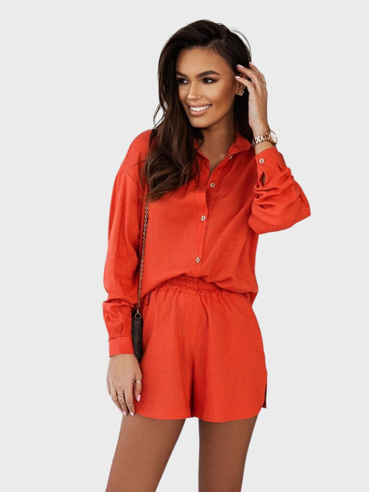 Bonka™ - Комплект риза и шорти Santorini