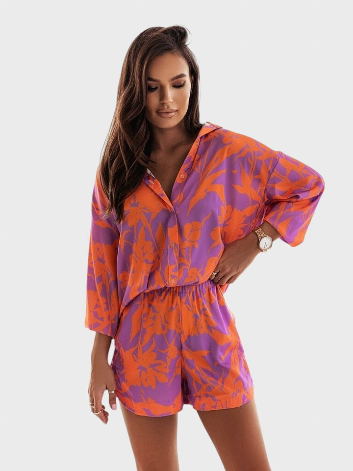 Bonka™ - Комплект риза и шорти Santorini