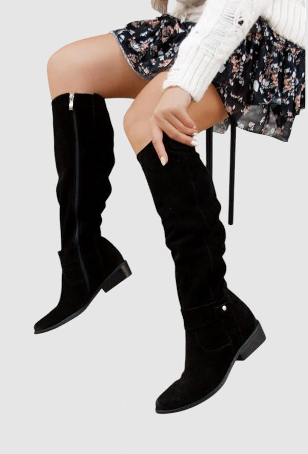 Kosara™ - Удобни и топли велурени ботуши