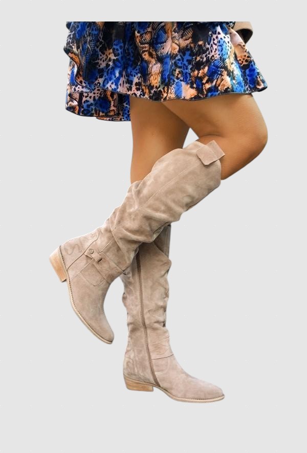 Kosara™ - Удобни и топли велурени ботуши