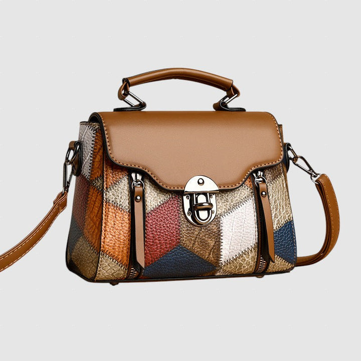 Hristo™ - Чанта от естествена кожа с мозайка