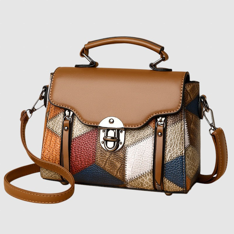 Hristo™ - Чанта от естествена кожа с мозайка