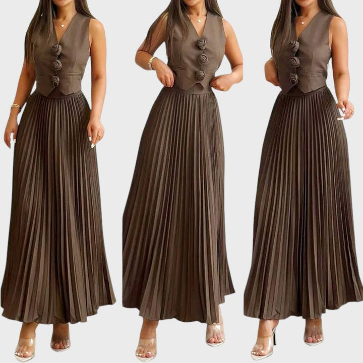 Boryana™ - Елегантен комплект от две части без ръкави