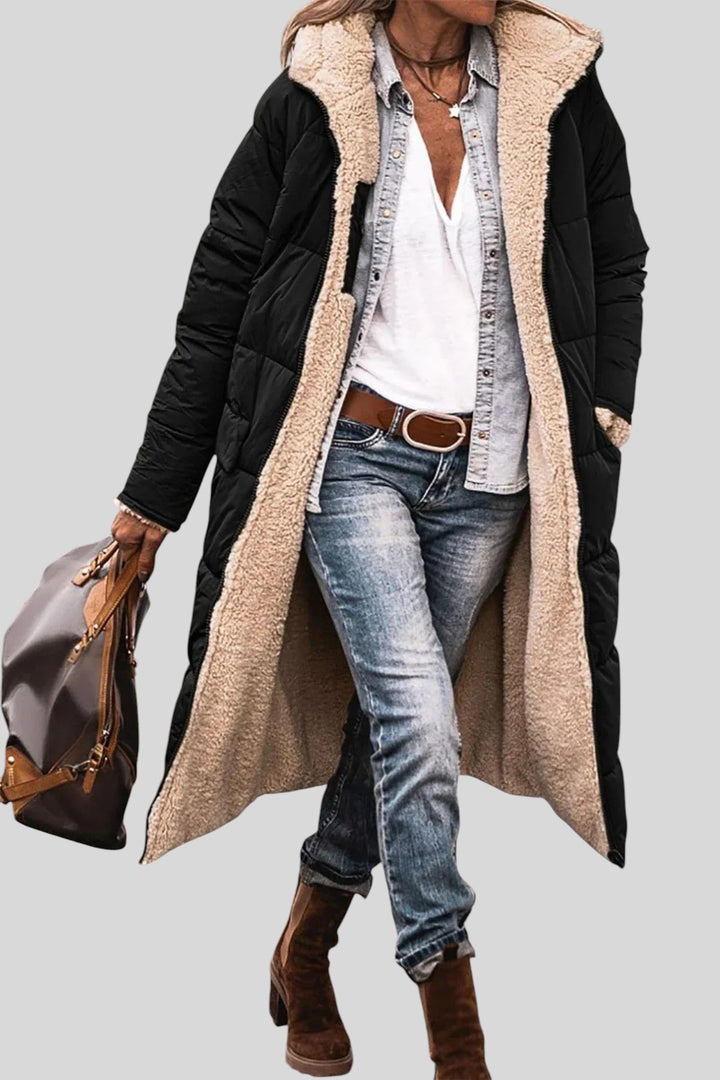 Liliana™ - Топло подплатено яке с качулка