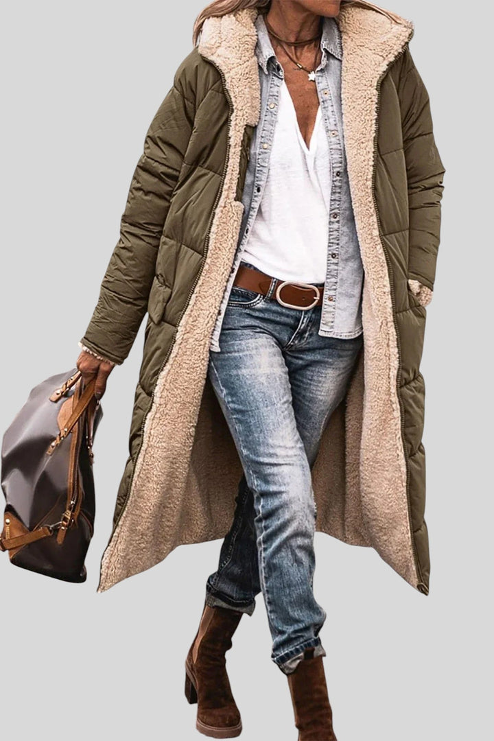 Liliana™ - Топло подплатено яке с качулка