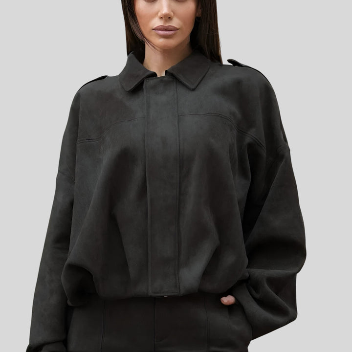 Katya™ - Овърсайз яке от велур