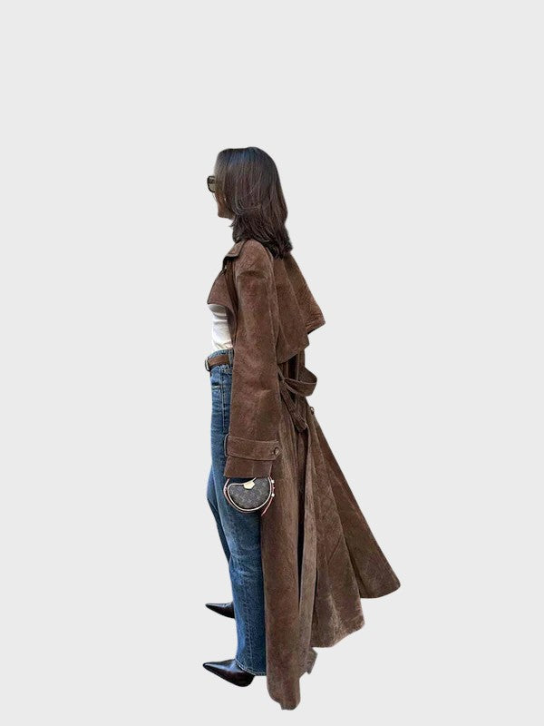 Denka™ - Елегантно велурено палто