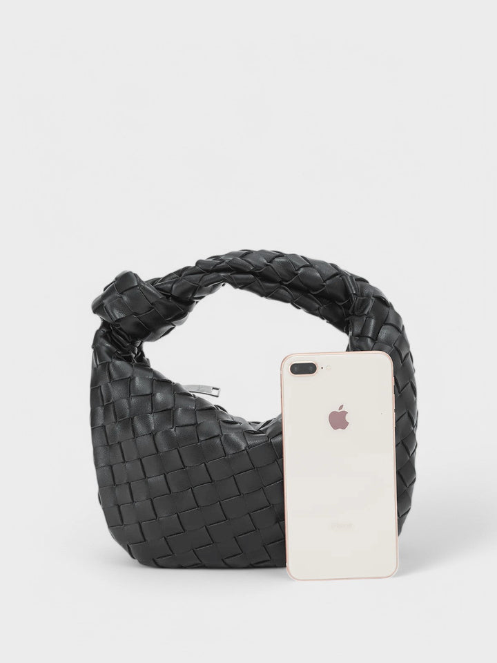 Reni™ - Мини чанта тип „хобо“ с плетен възел