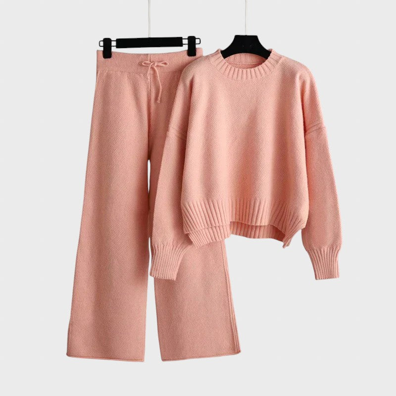 Tereza™ - Елегантен плетен комплект от две части