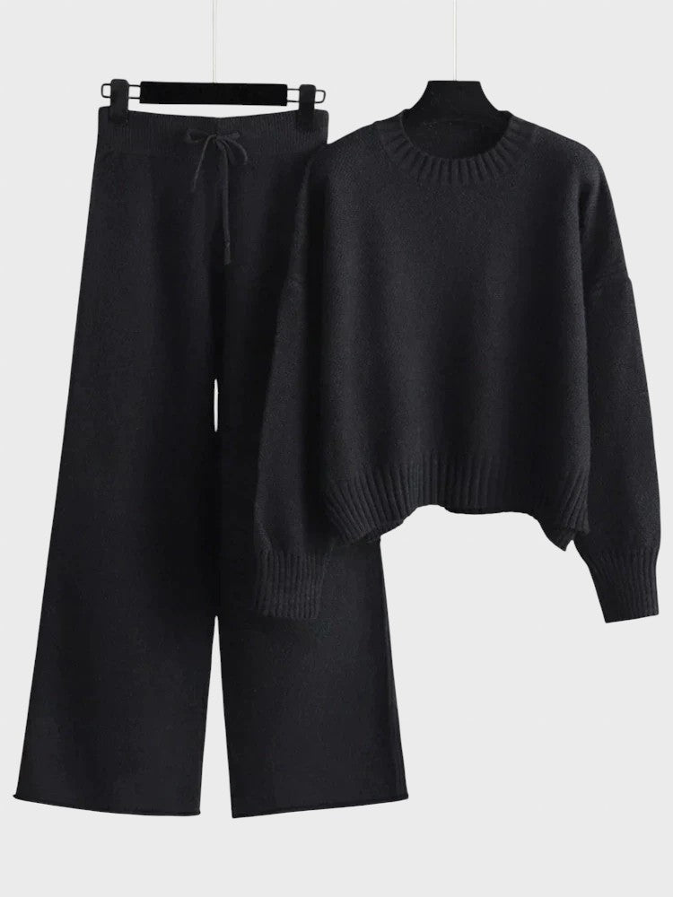 Tereza™ - Елегантен плетен комплект от две части