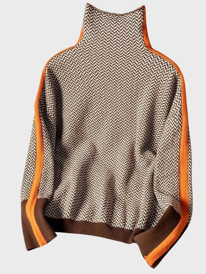 Tsvetana™ - Пуловер с дръзки райета