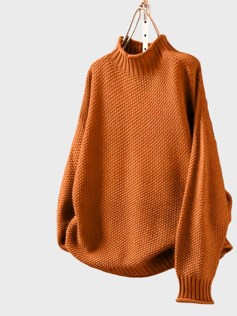 Dragomira™ - Голям пуловер с висока яка