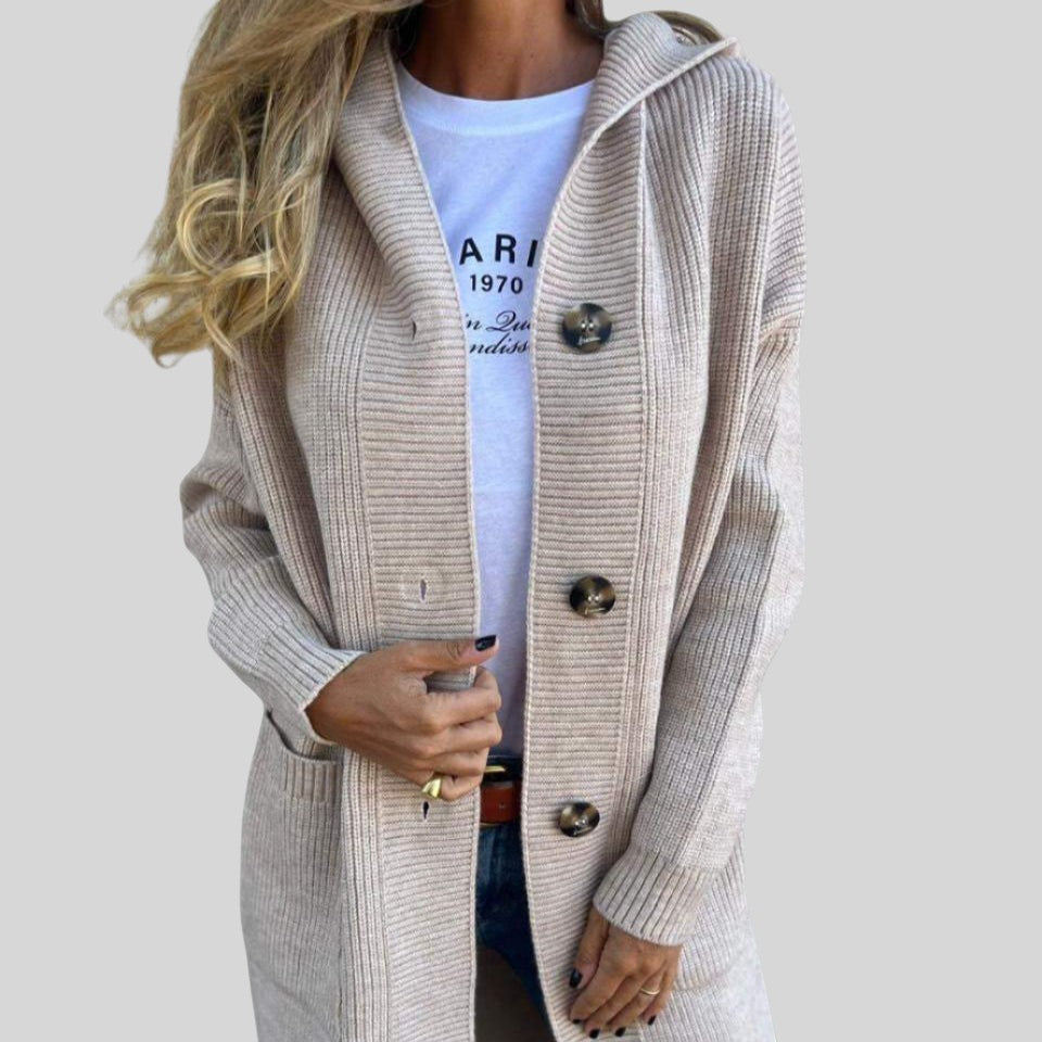 Iveta™- Дълго плетено палто