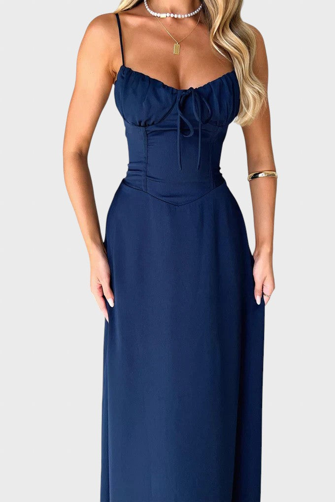 Katerinka™ - Макси рокля без ръкави с връзки
