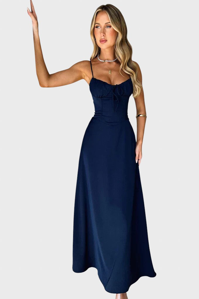 Katerinka™ - Макси рокля без ръкави с връзки