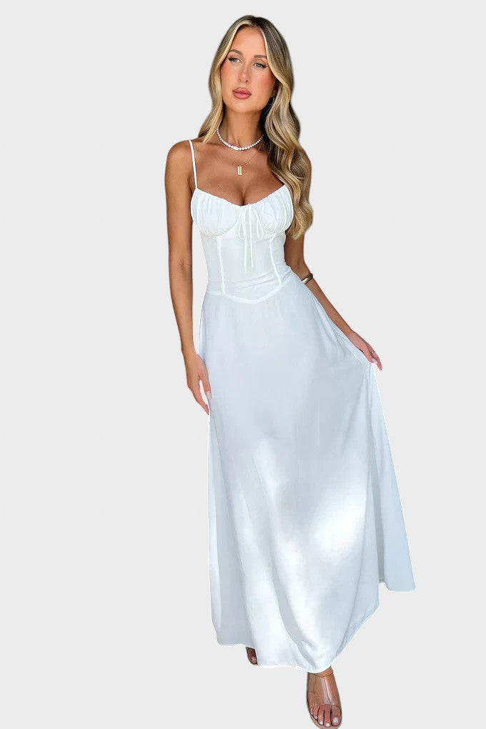 Katerinka™ - Макси рокля без ръкави с връзки