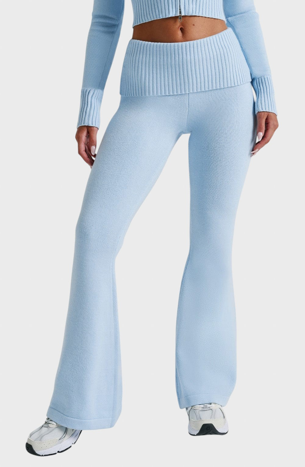 Avgustina™ - Комплект от две части с ребрена плетка