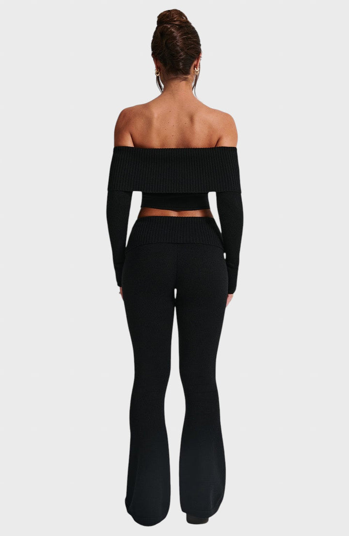 Avgustina™ - Комплект от две части с ребрена плетка