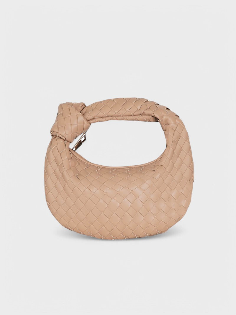 Reni™ - Мини чанта тип „хобо“ с плетен възел