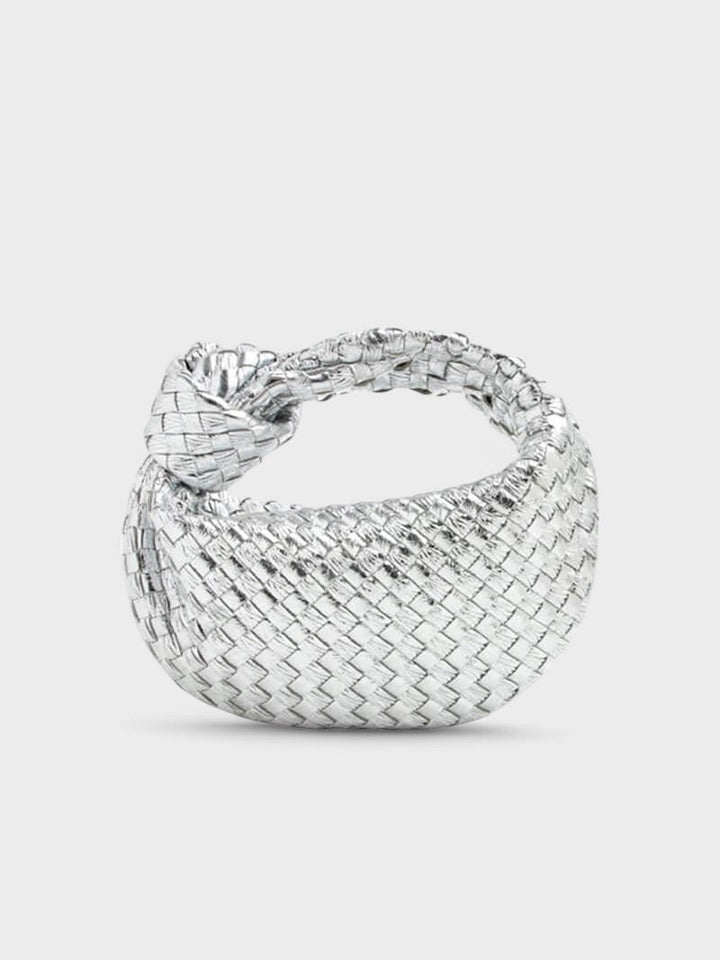 Reni™ - Мини чанта тип „хобо“ с плетен възел