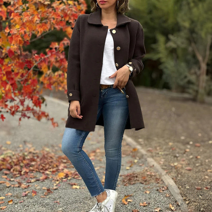 Moana | Класически oversized палто с копчета