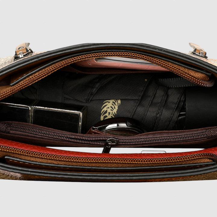 Hristo™ - Чанта от естествена кожа с мозайка