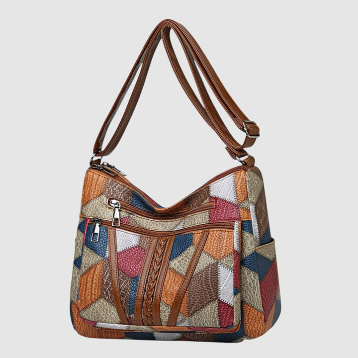 Galena™ - Чанта от естествена кожа с мозайка